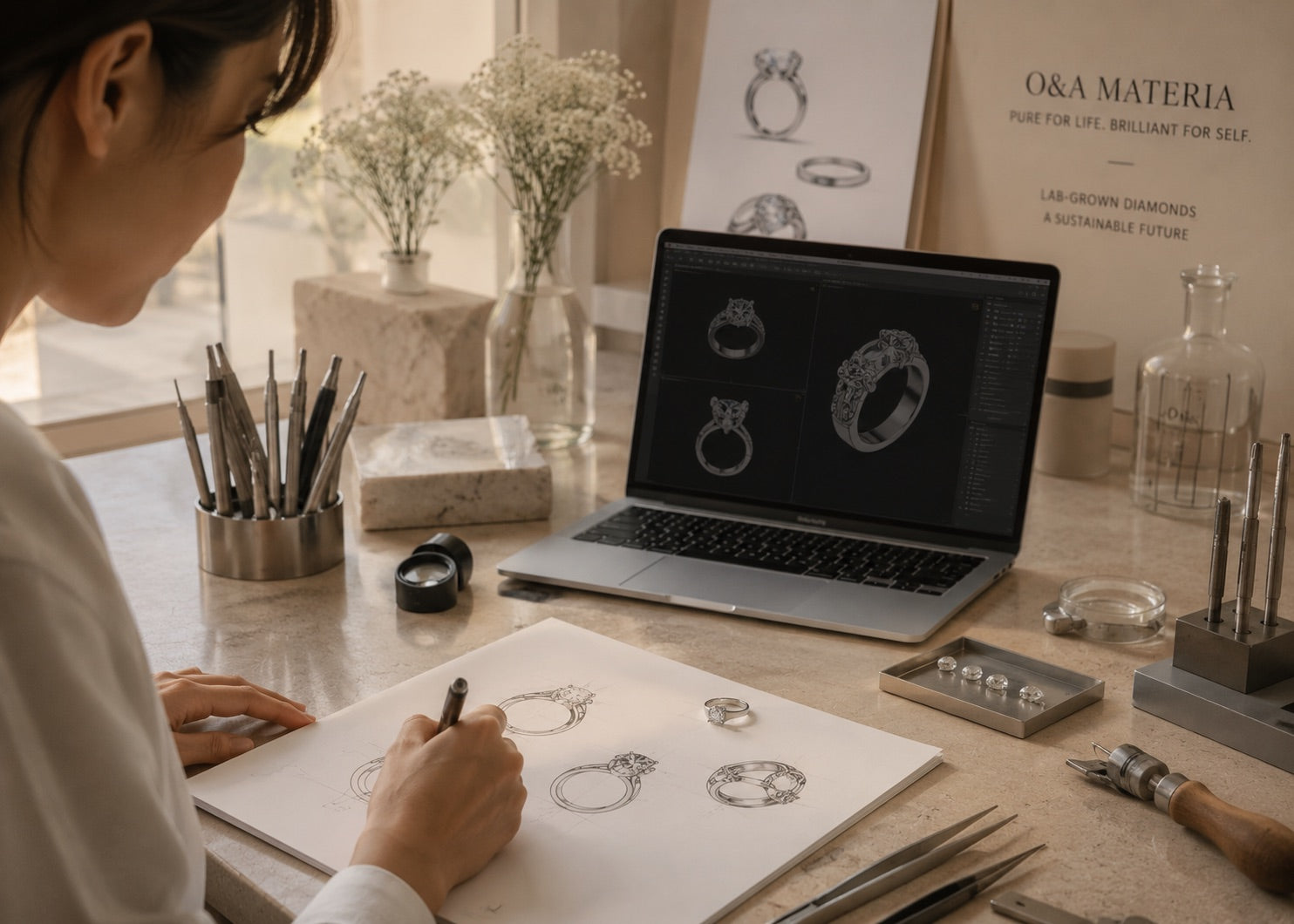 Audreana private jewelry design consultation