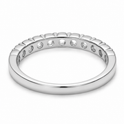 Diamond Pavé Eternity Ring – White Gold Finish